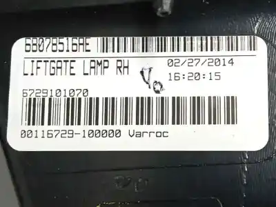 Pezzo di ricambio per auto di seconda mano luce di coda interna destra per fiat freemont (345_) 2.0 jtd 4x4 riferimenti oem iam 68078516ae 00116729 5729101070