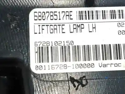 Pezzo di ricambio per auto di seconda mano luce di coda interna sinistra per fiat freemont (345_) 2.0 jtd 4x4 riferimenti oem iam 68078517ae 00116728 6728102150