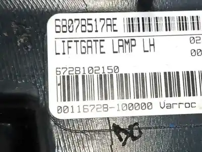 Автозапчасти б/у внутренний левый задний фонарь за fiat freemont (345_) 2.0 jtd 4x4 ссылки oem iam 68078517ae 00116728 6728102150