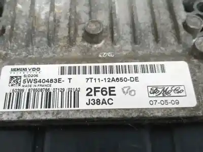 Second-hand car spare part ecu engine control for ford transit connect (tc7) 1.8 tdci cat oem iam references 7t1112a650de  5ws40483e