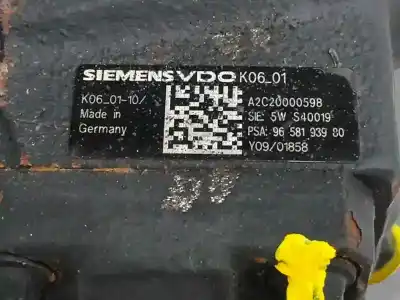 İkinci el araba yedek parçası enjeksiyon pompasi için ford focus c-max (cap) 2.0 tdci cat oem iam referansları 9658193980 5ws40019 a2c20000598