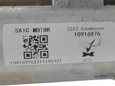 Автозапчасти б/у конденсатор / радиатор кондиционера воздуха за mg zs suv (azs1) 1.0 t-gdi ссылки oem iam 10916976  