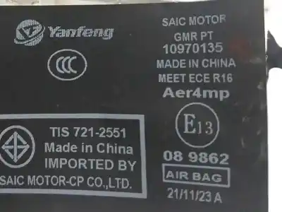 Автозапчасти б/у правый передний ремень безопасности за mg rover mg zs suv 1.0 t-gdi ссылки oem iam 10970135  