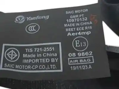 Автозапчасти б/у передний левый ремень безопасности за mg rover mg zs suv 1.0 t-gdi ссылки oem iam 10970132  