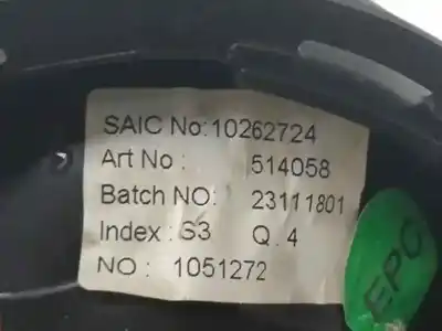 Автозапчастина б/у аераційна решіта для mg zs suv (azs1) 1.0 t-gdi посилання на oem iam 10262724  