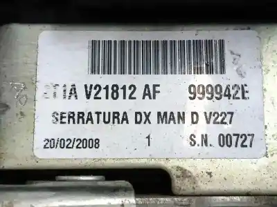 Автозапчастина б/у замок передній праві двері для ford transit connect (tc7) 1.8 tdci cat посилання на oem iam 2t1av21812af  999942e