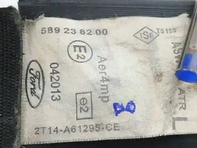 Peça sobressalente para automóvel em segunda mão cinto de segurança dianteiro esquerdo por ford transit connect (tc7) 1.8 tdci cat referências oem iam 2t14a61295ce  589238200
