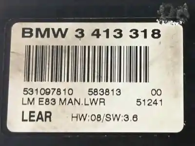 Second-hand car spare part electronic module for bmw x3 (e83) 2.0 d oem iam references 3413318  