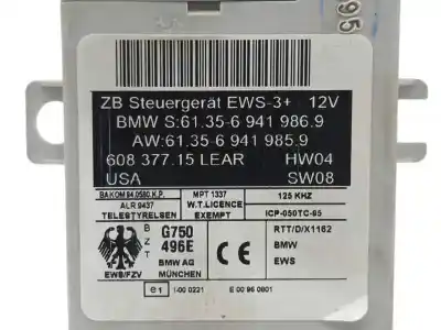 Second-hand car spare part electronic module for bmw x3 (e83) 2.0 d oem iam references 613569419869  613569419859