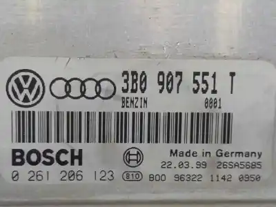 Second-hand car spare part ecu engine control for audi a6 berlina (4b2) 2.8 oem iam references 3b0907551t  0261206123