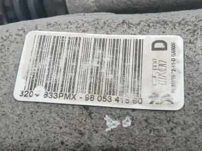 Peça sobressalente para automóvel em segunda mão pinça de travão traseira direita por citroen jumpy autobús (v_) 1.5 bluehdi 100 referências oem iam 9805341880  