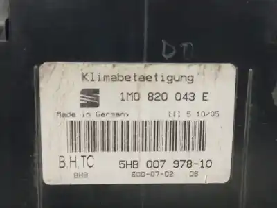 Second-hand car spare part climate control for seat leon (1m1) 1.9 tdi oem iam references 1m0820043e 5hb00797810 