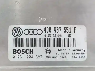 Second-hand car spare part ecu engine control for audi a6 berlina (4b2) 2.8 oem iam references 4d0907551f 0261204687 