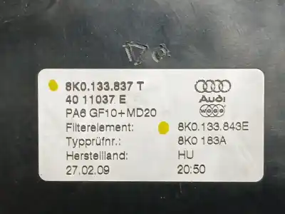Second-hand car spare part air filter for audi a4 b8 (8k2) 2.0 tdi oem iam references 8k0133843e 8k0133837 