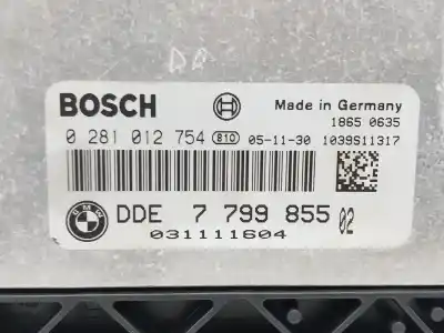 Second-hand car spare part ecu engine control for bmw 5 touring (e61) 520 d oem iam references 7799855 0281012754 
