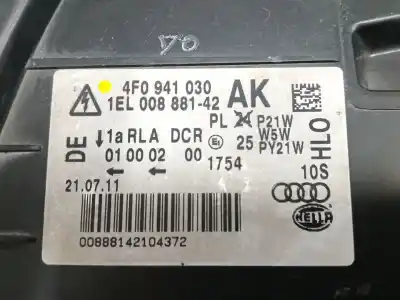 Second-hand car spare part right headlight for audi a6 c6 (4f2) 3.0 tdi quattro oem iam references 4f0941030 1el00888142 