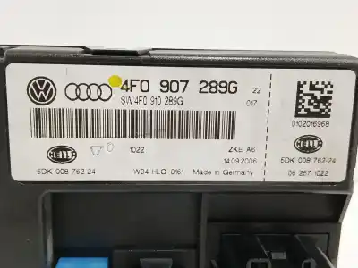 Peça sobressalente para automóvel em segunda mão módulo eletrônico por audi a6 c6 (4f2) 3.0 tdi quattro referências oem iam 4f0907289g  