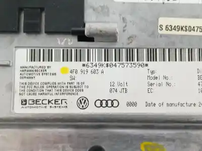 Second-hand car spare part multifunction display for audi a6 c6 (4f2) 3.0 tdi quattro oem iam references 4f0919603a  