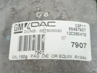 Second-hand car spare part air conditioning compressor for opel antara a (l07) 2.2 cdti oem iam references 557805030 95487907 