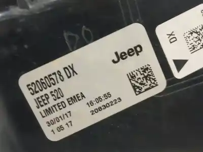 Автозапчастина б/у правий ліхтар для jeep renegade suv (bu, b1, bv) 1.6 crd посилання на oem iam 52060578  