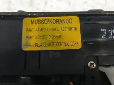 Second-hand car spare part heating / air conditioning control panel for ssangyong musso (fj) 2.9 td oem iam references 8531005500  