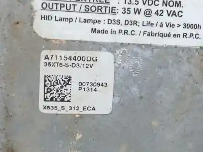 Peça sobressalente para automóvel em segunda mão balastro de xenon por ford focus iii 1.6 tdci referências oem iam a71154400dg  