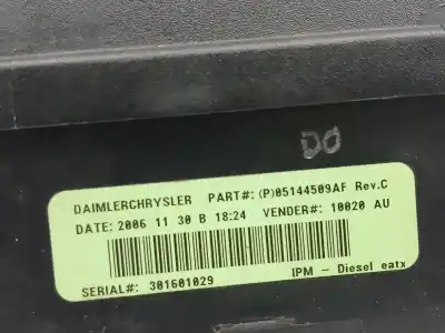 Автозапчастина б/у реле/запоперівник для chrysler voyager iv (rg, rs) 2.8 crd посилання на oem iam 05144509af  