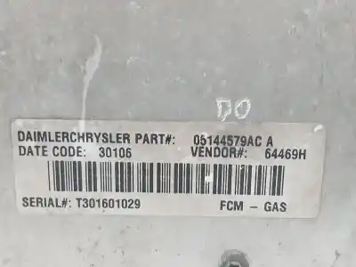 Pezzo di ricambio per auto di seconda mano modulo elettronico per chrysler voyager iv (rg, rs) 2.8 crd riferimenti oem iam 05144579ac  