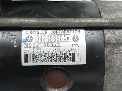 Автозапчастина б/у двигун запускається для chrysler voyager iv (rg, rs) 2.8 crd посилання на oem iam 04868860aa  m002t88971
