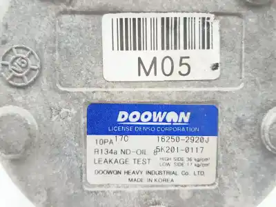 Second-hand car spare part air conditioning compressor for ssangyong kyron 2.0 xdi oem iam references 162502920j  