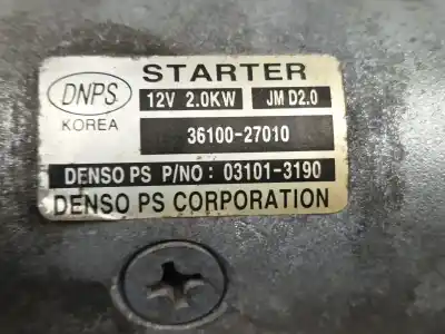 Автозапчастина б/у двигун запускається для ssangyong kyron 2.0 xdi посилання на oem iam 3610027010  031013190