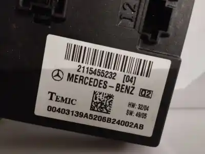 Pièce détachée automobile d'occasion module électronique pour mercedes clase e (w211) berlina 3.0 cdi cat références oem iam 2115455232