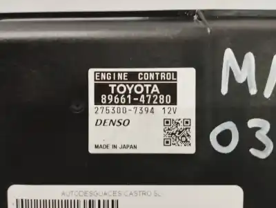 Pezzo di ricambio per auto di seconda mano centralina motore per toyota prius (nhw30) plug-in hybrid advance riferimenti oem iam 8966147280  8966147280