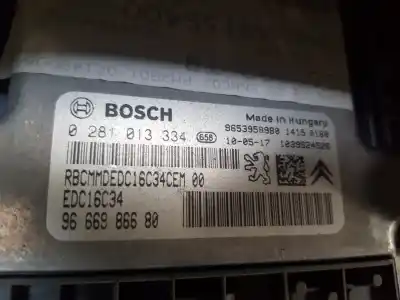 Peça sobressalente para automóvel em segunda mão centralina de motor uce por peugeot 3008 confort referências oem iam 