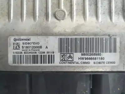 Автозапчастина б/у ебу контролер двигуна для citroen c4 picasso i monospace (ud_) 1.6 hdi 110 посилання на oem iam s180123008 9800268980 s180123008