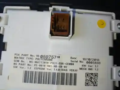 Second-hand car spare part dashboard for peugeot 508 access oem iam references 9806086280  9805975780