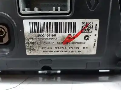 Автозапчасти б/у многофункциональный дисплей за renault captur intens ссылки oem iam 280346419r  280346419r