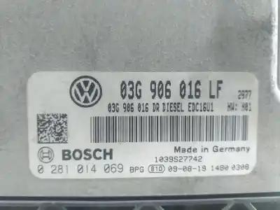 Автозапчастина б/у ебу контролер двигуна для volkswagen caddy ka/kb (2k) furg. посилання на oem iam 0281014069 03g906016lf 0281014069
