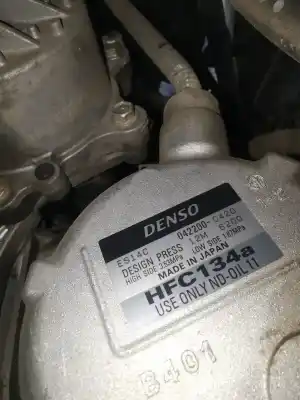 Peça sobressalente para automóvel em segunda mão compressor de ar condicionado a/a a/c por toyota auris hybrid active referências oem iam 0422000420