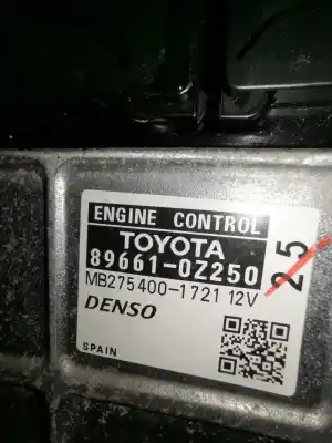 Peça sobressalente para automóvel em segunda mão centralina de motor uce por toyota auris hybrid active referências oem iam 896610z250