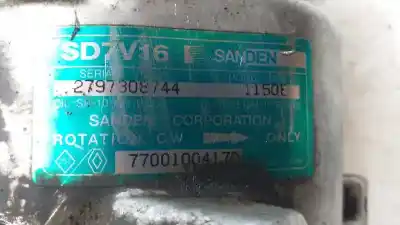 Автозапчасти б/у компрессор кондиционера воздуха за renault kangoo (f/kc0) 1.9 diesel ссылки oem iam 1150e sd7v16 1150e