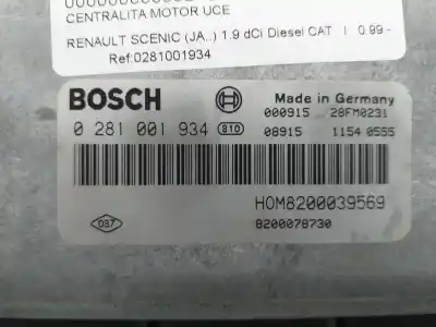 Автозапчасти б/у блок управления двигателем за renault scenic (ja..) 1.9 dci authentique ссылки oem iam 0281001934  0281001934
