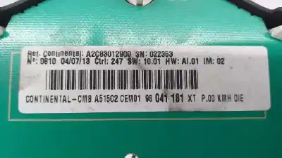 Peça sobressalente para automóvel em segunda mão quadrante por citroen c3 lx referências oem iam 98041181xt  98041181xt