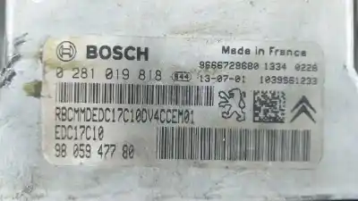 Second-hand car spare part ecu engine control for citroen c3 lx oem iam references 0281019818 9805947780 0281019818