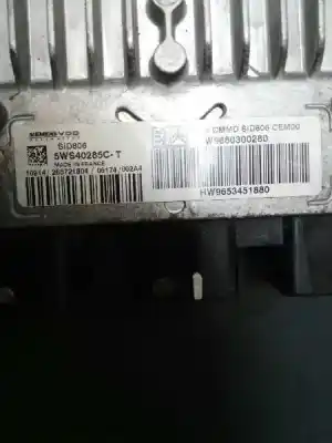 Second-hand car spare part ecu engine control for citroen c3 hdi 70 furio oem iam references  hw9653451880 5ws40285ct