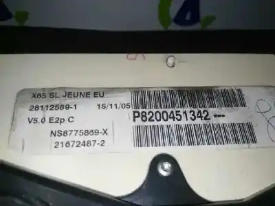 Автозапчастина б/у панель інструментів для renault clio ii fase ii (b/cb0) 1.2 16v посилання на oem iam p8200451342 281125891 p8200451342