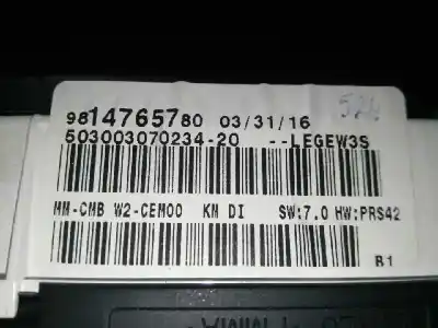 Peça sobressalente para automóvel em segunda mão quadrante por peugeot 508 access referências oem iam 9814039880 9814765780 9814039880