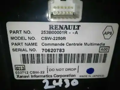Second-hand car spare part multifunction switch for renault laguna iii privilege oem iam references csw2250r csw2250r 253b00001ra