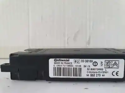 Second-hand car spare part electronic module for citroen c3 sx oem iam references 9666827980  9666827980