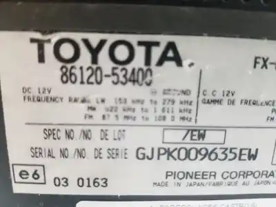 Автозапчастина б/у аудіо система / радіо cd для lexus is200 (ds2/is2) 220d посилання на oem iam 8612053400  8612053400